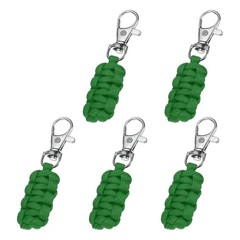 Paracord Zipper Pull, Polyester Zipper Pulls Replacement 5 Pcs & Green