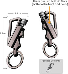 2025 Outdoor Survival Permanent Match Infinity Lighter with Multitool Keychain