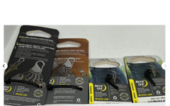 set of 5 Pack NITE IZE KeyRack Locker Stainless Keychain Locking S-Biner Clips