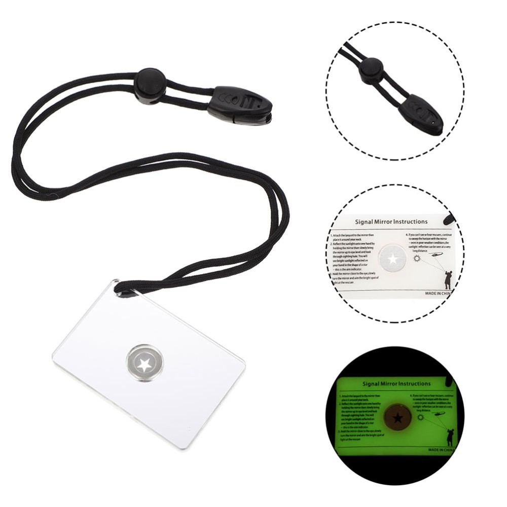 2 Pcs Survival Sighting Reflective Scuba Diving Hand