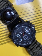 HD Tactical Survival Watch 5.9′ Paracord Rope Water Resistant Outdoor New