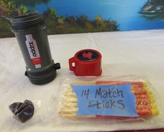 Zippo Typhoon Match Kit ~ 14 Windproof Waterproof Match Sticks & 2 Strike Pads