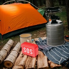 Essential Outdoor Survival Kit SOS Emergency Gear fits Camping Hiking or Hunting