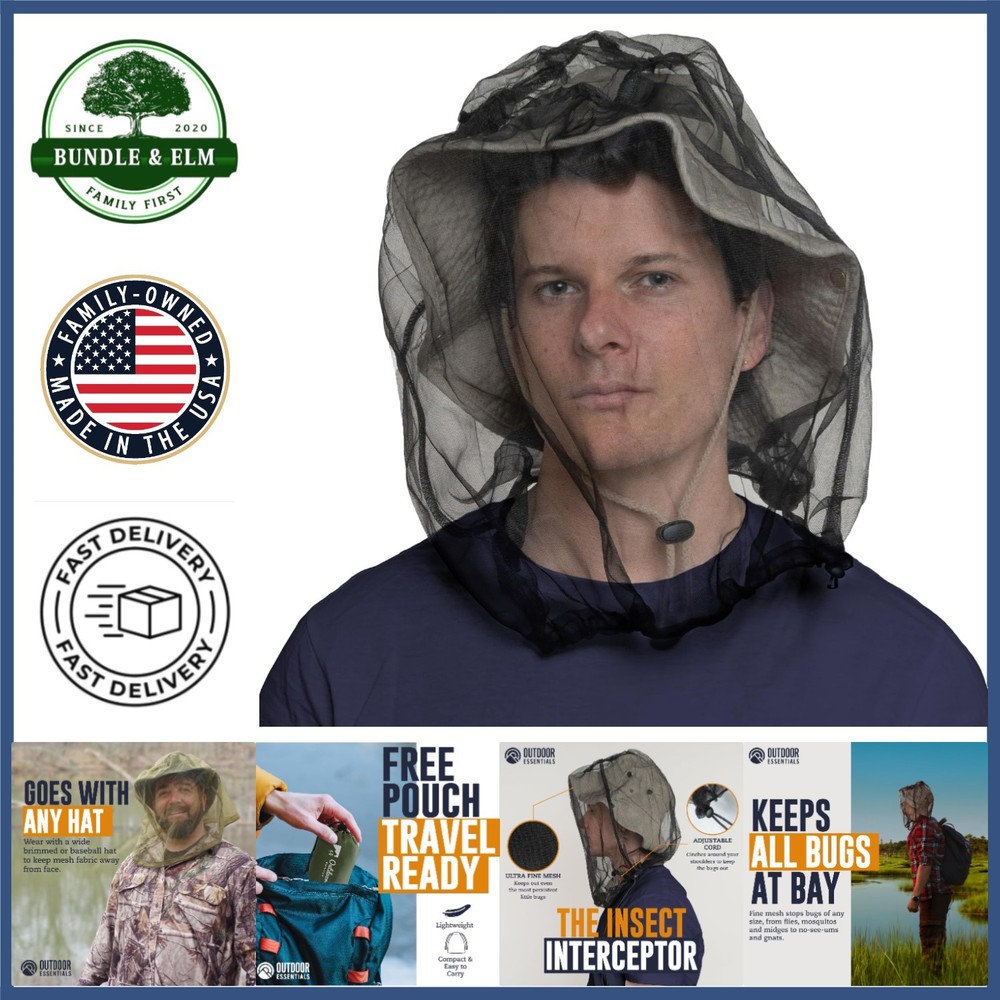 Breathable Bug Head Net – Eco-Friendly Solution Against Mosquitoes and Gnats