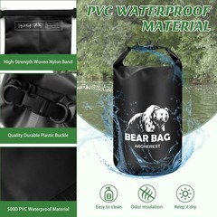 10L/15L Waterproof Bear Bag Hanging Kit, Pulley System with Nylon Ropes