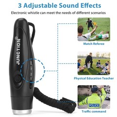 Electronic Whistles 2 Pack, Handheld 3 Tones High Volume Electric Whistles wi…