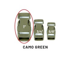 10 PACK – 1″ Inch Plastic Side Release Buckle for Webbing Strap- MADE IN THE USA