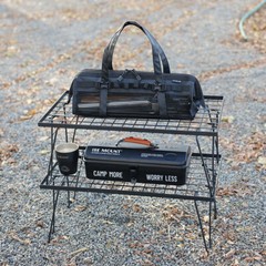Picnic Camping Mesh Floor Nail Sundries Storage Bag with Hanging Strap Outdoor .