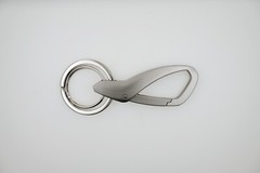 Simplicity Waist Hanging Creative Double Ring Metal Zinc Alloy KeyChain