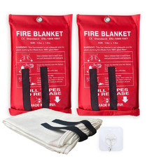 Leberna Emergency Fire Blanket For Home And Kitchen – 2 Pack – Fire Blankets