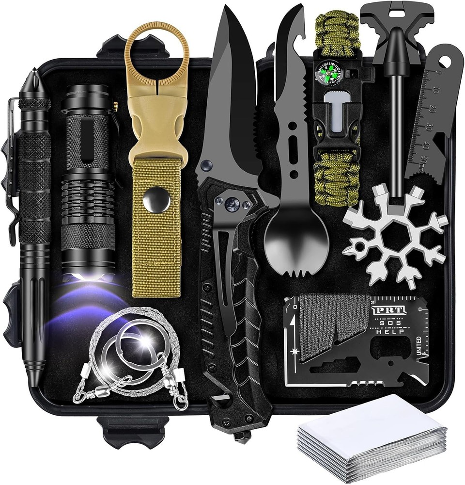 «Kit De Supervivencia 16 En 1, Equipo Y Equipo De Supervivencia Potente NUEVO US