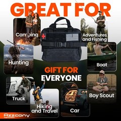Emergency Survival Kit with First Aid Supplies and Gear, Military Grade Molle