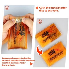 8 Pcs Magic Hand Warmers, Reusable Snap Heat Packs & Pocket Black 02