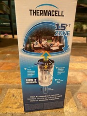Thermacell Patio Shield Mosquito Repeller with 12-Hour Fuel Cartridge and 3 Mats
