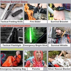 Tactical First Aid Kit Emergency Survival Gear Portable 118 Pieces Outdoors New