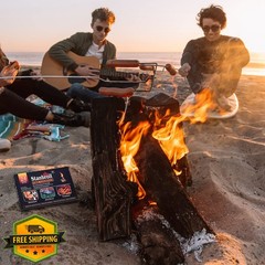 Stanbroil 24 pcs natural charcoal fire starters