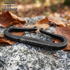 Flint Fire Striker Hand Forged Carbon Steel – Medieval Bushcraft Fire Starter…