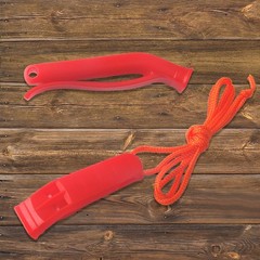 10 Pcs Safety Whistles with Lanyard – Emergency Plastic Whistles