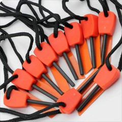 1-10pcs Outdoor Survival SOS Magnesium Flint Scraper Stone Fire Starter Lighter