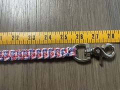 Correctional 550 paracord lanyard. RED WHITE and BLUE