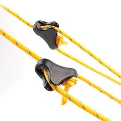 CooBigo 12Pack Ultralight Guyline Tensioners Small, Black Small(fit 1-2.5mm)