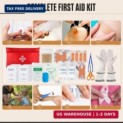 Survival Kit, 250Pcs Survival Gear First Aid Kit with Molle System Compatible Ba