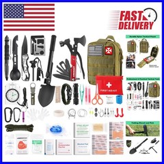 Comprehensive 256-in-1 First Aid & Survival Kit with Molle Pouch for Outdoor Use