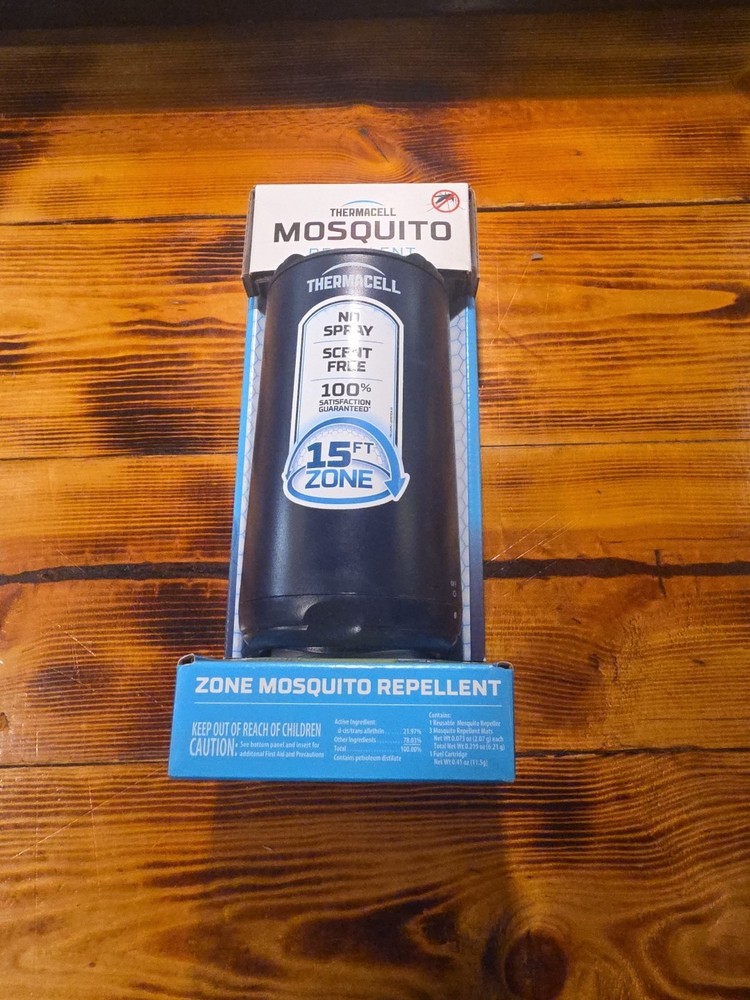 🚨THERMACELL MOSQUITO REPELLENT 15FT ZONE BONUS REFILL 0 SCENT PATIO SHIELD