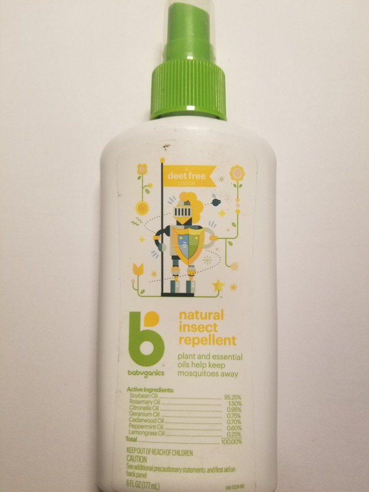 Babyganics Natural Insect Repellent Deet Free Plant and Essential Oils 6 fl Oz*