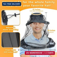 Mosquito Head Net for Insects, 2 Pack, Premium Bug Net for Head, Fly & Bug Prote