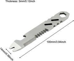 2 Pack Flint Fire Starter Striker Replacement Ferro Rod Scraper High Speed Steel