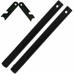 2 Huge 1/2x 6″ Ferro Rod / 2 Striker Fire Starter Ferrocerium Flint Survival BOB