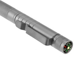 Sona5 in 1 Compact Survival Tool Matte Grey Compass Punch Striker Flint Whistle