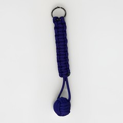High Quality U.S.A. Purple Monkey Fist Paracord Keychain