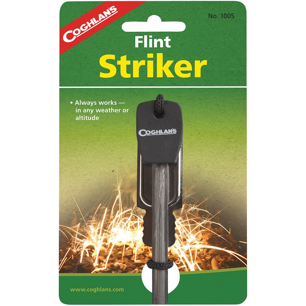 Coghlan’s Flint Striker Ferro Cerrium Fire Starter Rod w/ Steel Camping Survival