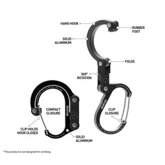 Gear Aid Heroclip Mini Hybrid Camping Gear Clip – Forest Green