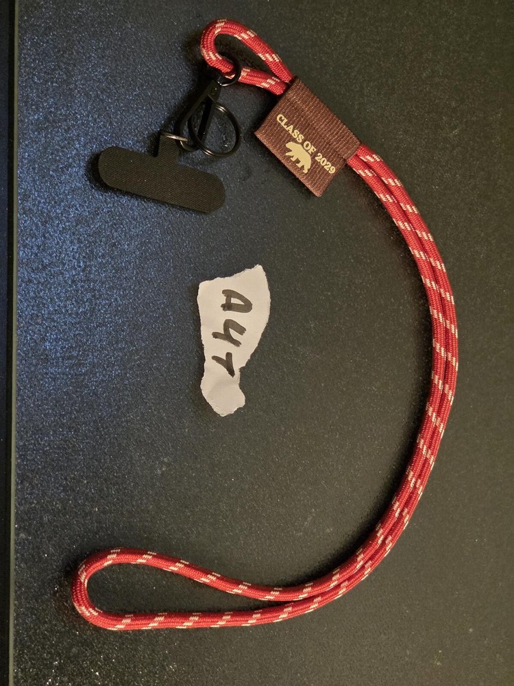 Class of 2029 Red Paracord Phone Lanyard & Tether Tab Set – Bear Logo