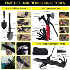 Kleclcw Gifts For Men Christmas Survival Kit And First Aid Kit 160 Pcs