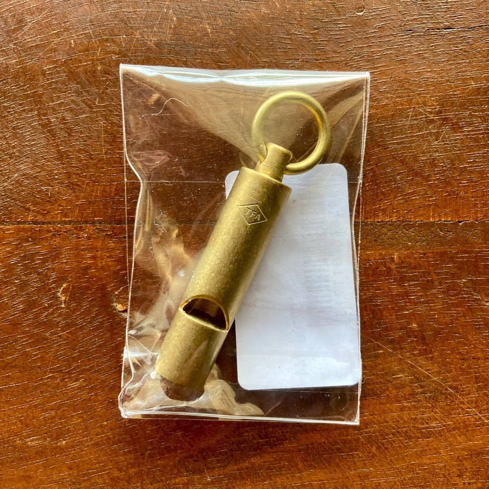 Traveler’s Factory Brass Whistle high-pitched sound
