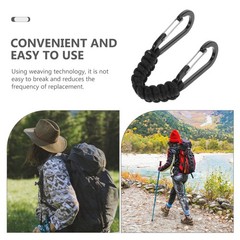 Aluminum Alloy Paracord Keychain For Camping And Hiking 1Pcs 7.9×1.2×0.2In