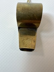 Vintage Brass Pea Pipe P.J Police Retro Pipe Whistle Decorative M 55