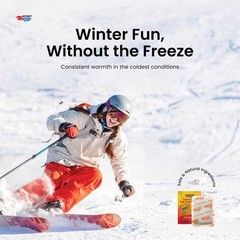 Large Hand & Body Warmers (45 Count) – Up to 18 Hours of Heat, 45 pack, white