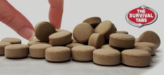 Survival Tabs 96 tablets emergency food supply MREs chocolate exp 25 years