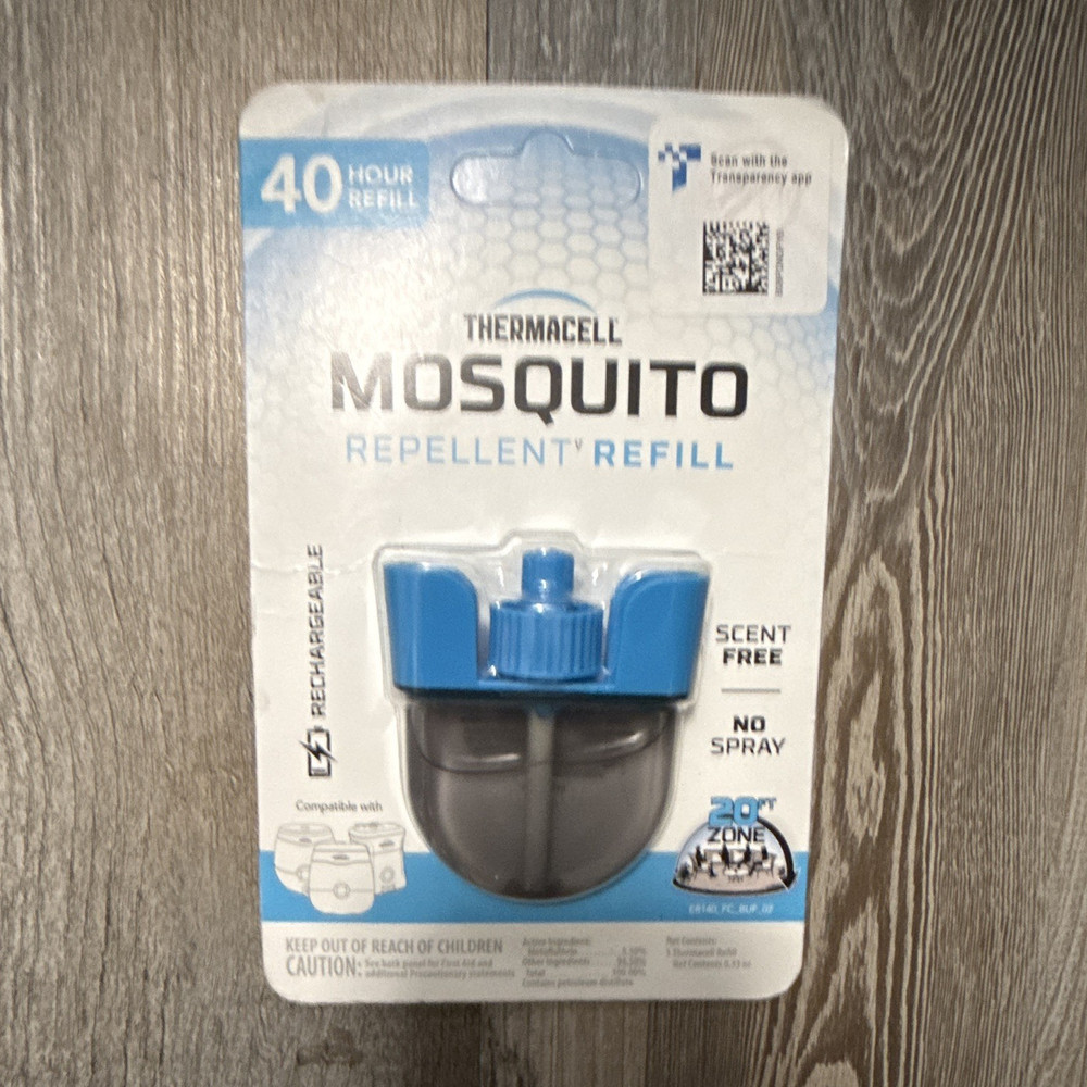 Thermacell Mosquito Repellent Refill 40hr Scent Free No Spray Rechargeable