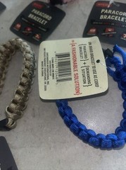Paracord Survival Bracelet 430 LB Resistance Waterproof Lot If 6 Pink Blue Tan