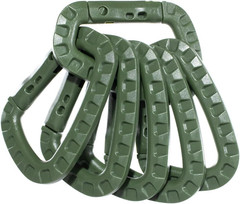 Paracord Planet Tactical Carabiner Keychain 6 Pack – Durable Plastic Carabiners