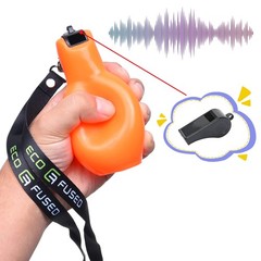 Eco-Fused 2X Hand Squeeze Whistles – Includes 2X Lanyards – Indoor, Outdoor, …