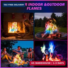 25 Pack Colorful Flames Color Fire Packets Fire Pit for Campfire,Fire Color Pack