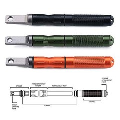 Waterproof Ferro Rod Fire Starter, Flint Steel Magnesium Rod EDC Gear, orange