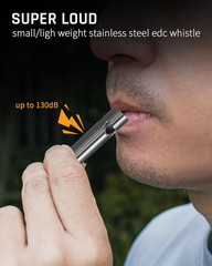 Loud Emergency Whistles,130Db+ Lifeguard Safety Whistle Keychain for Surviva Cam